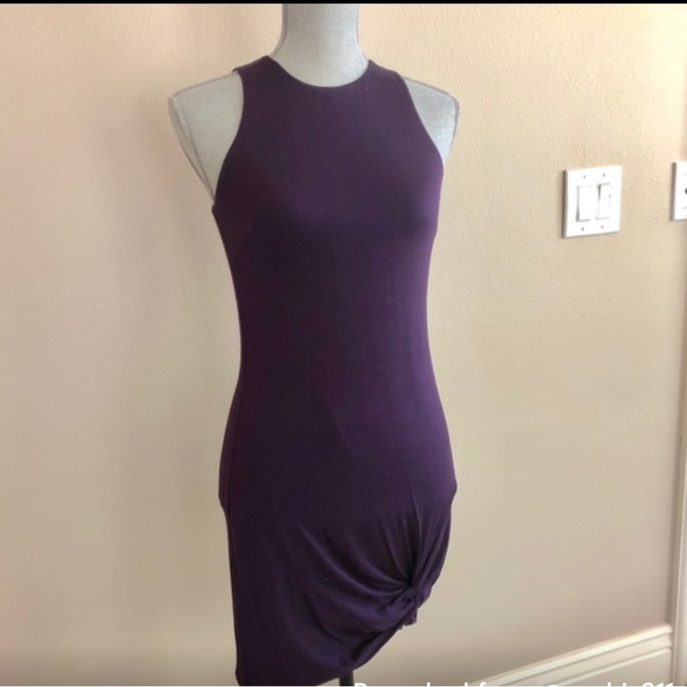Trina Turk purple Knot Jersey Dress size small